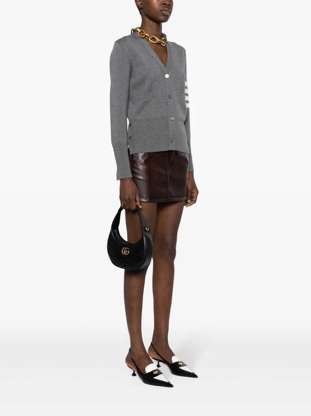 Mini GG Marmont half-moon shoulder bag