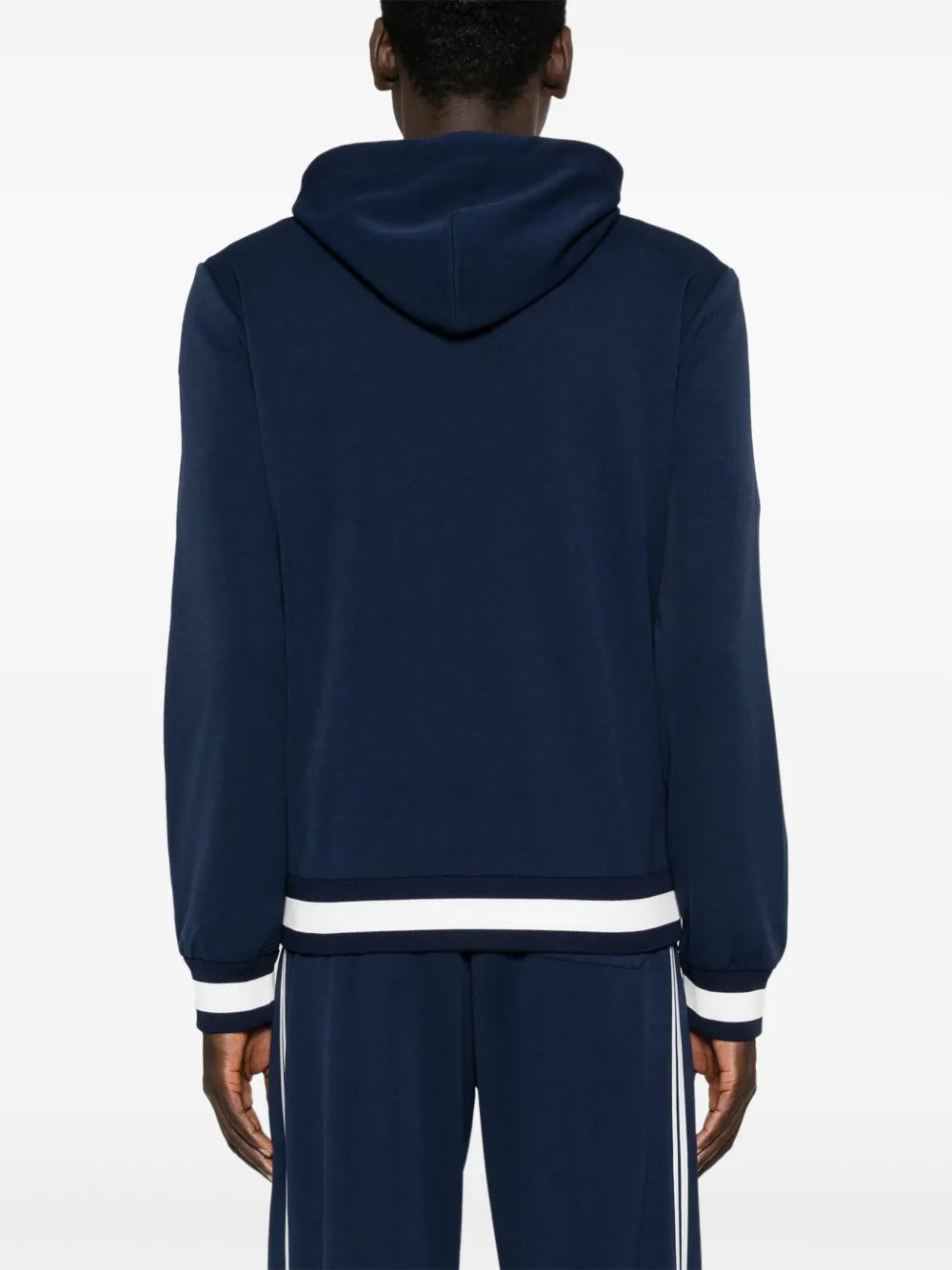 Logo-print zip-up hoodie