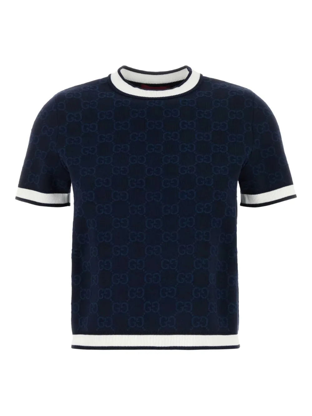Monogram pattern short sleeve t-shirt
