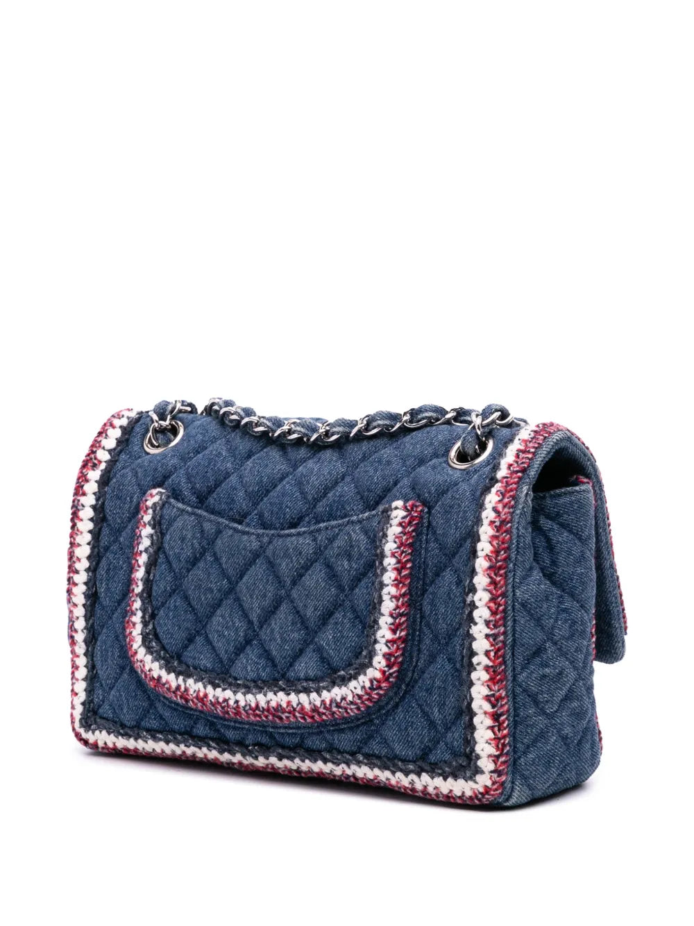2018-2019 Quilted Denim Classic Single Flap shoulder bag
