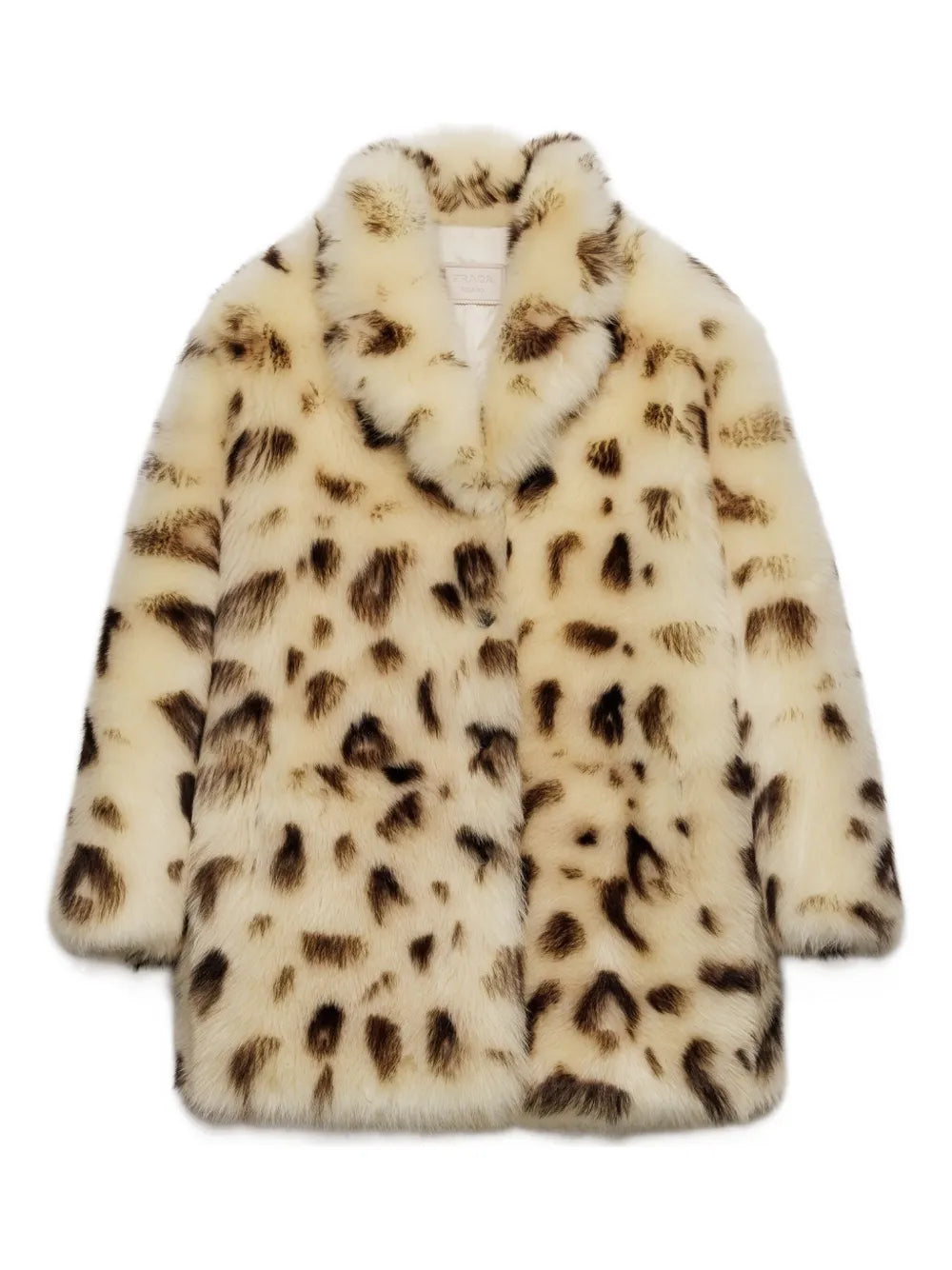 Leopard-print shearling coat