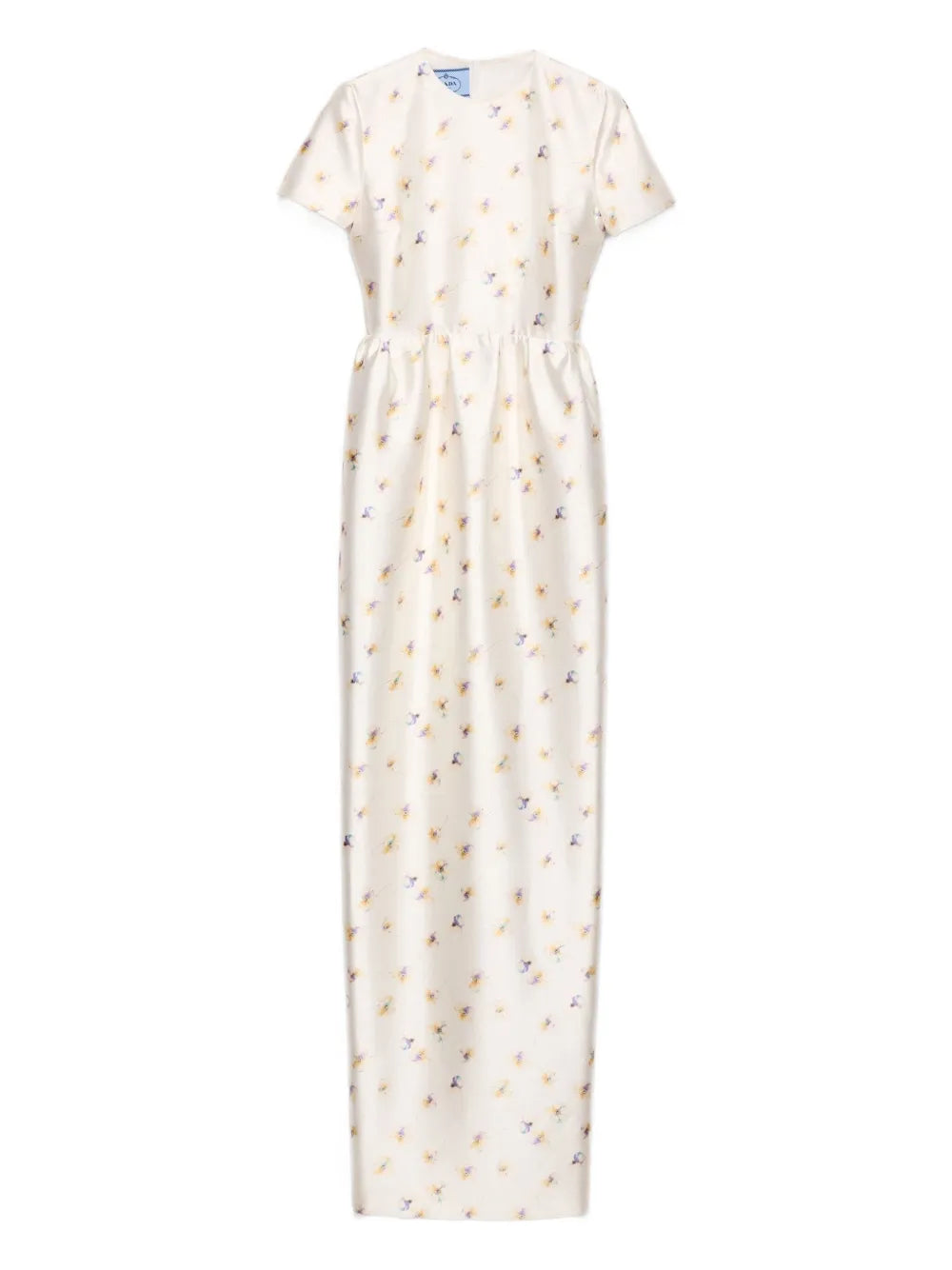 Floral print silk dress