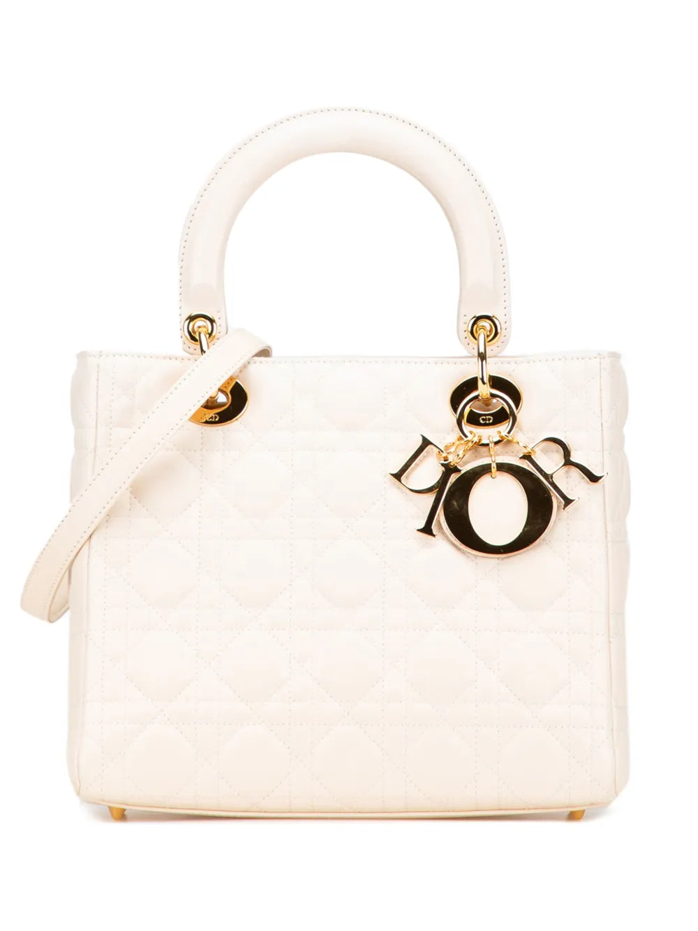 2007 Medium Lambskin Cannage Lady satchel