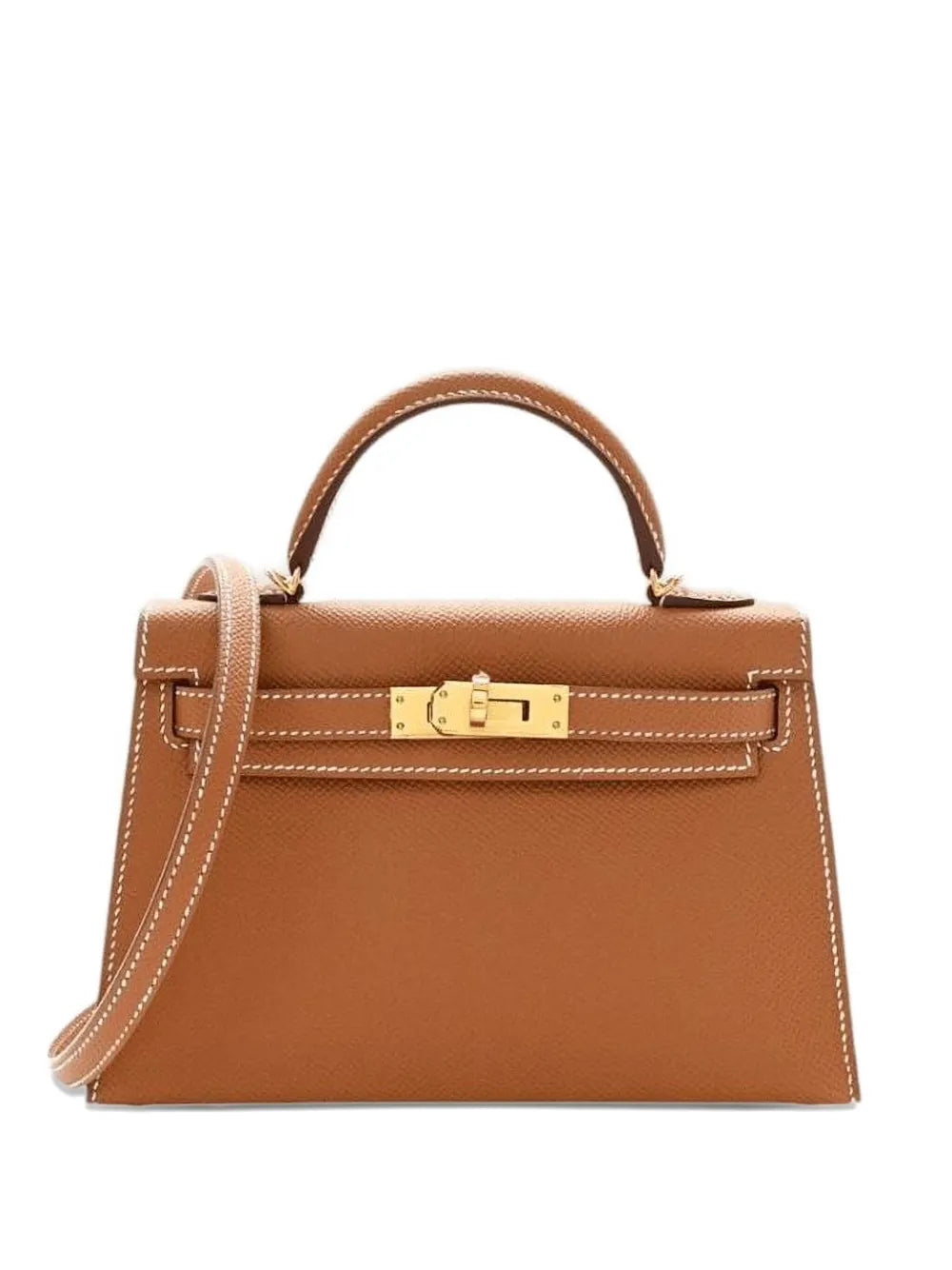 2025 gold Mini Kelly Sellier 20 Epsom gold hardware handbag