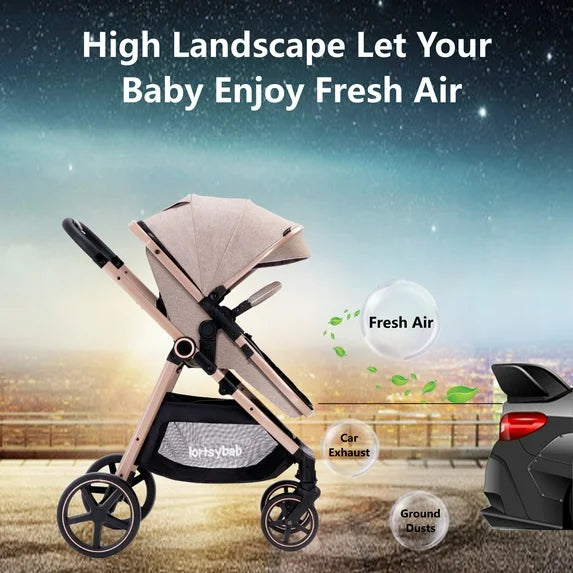 Folding Infant Newborn Pram Stroller & Unisex Baby Carriage