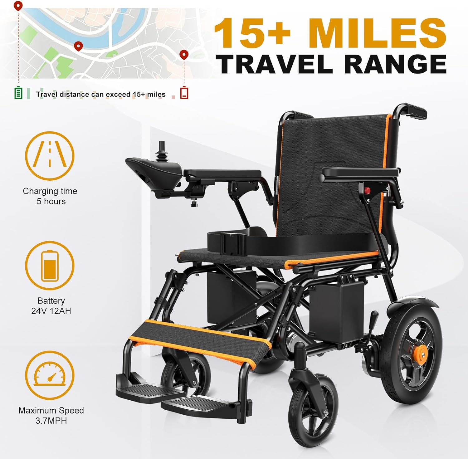 POWET Electric Wheelchairs for Adults