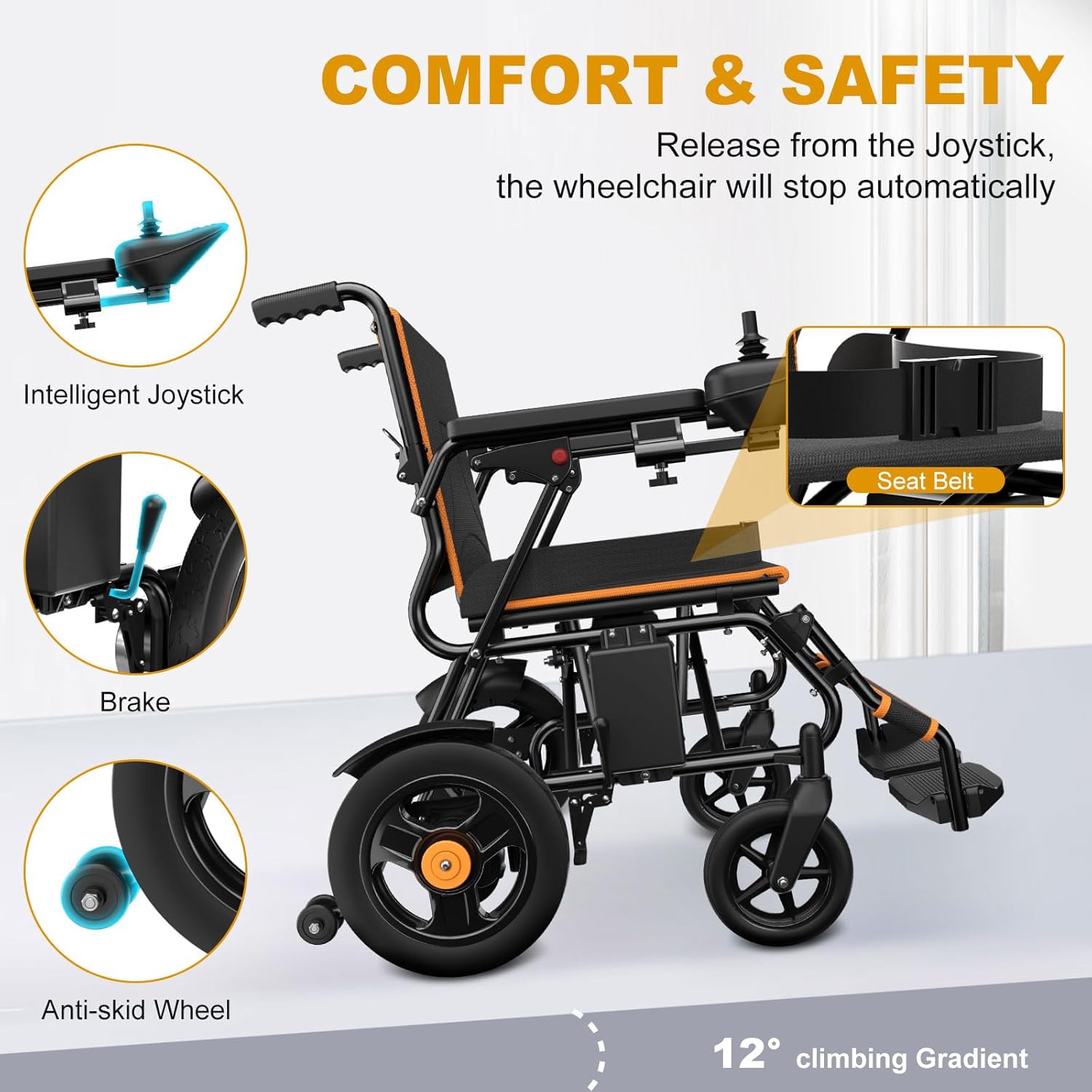 POWET Electric Wheelchairs for Adults