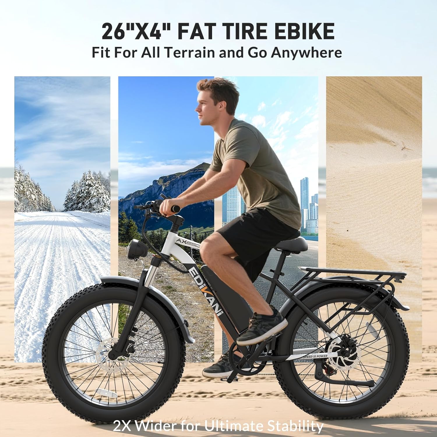 26" Electric Bike for Adults