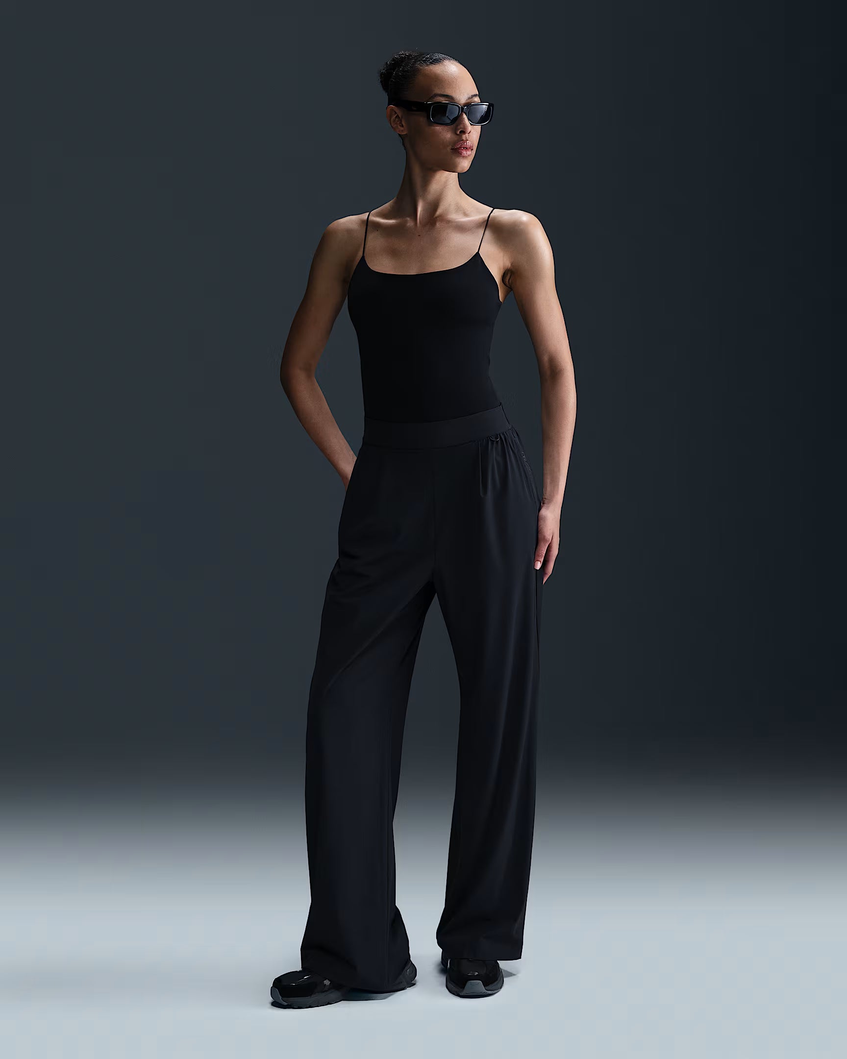 Women's Dri-FIT High-Waisted Loose Wide-Leg Trousers