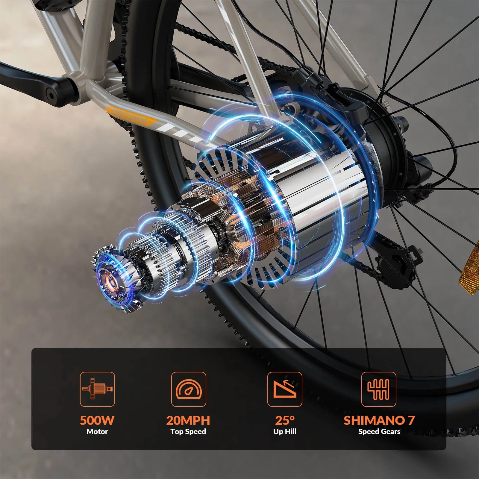 5TH WHEEL W17B 26" Electric Bike for Adult