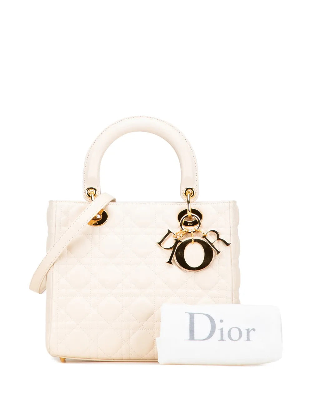 2007 Medium Lambskin Cannage Lady satchel