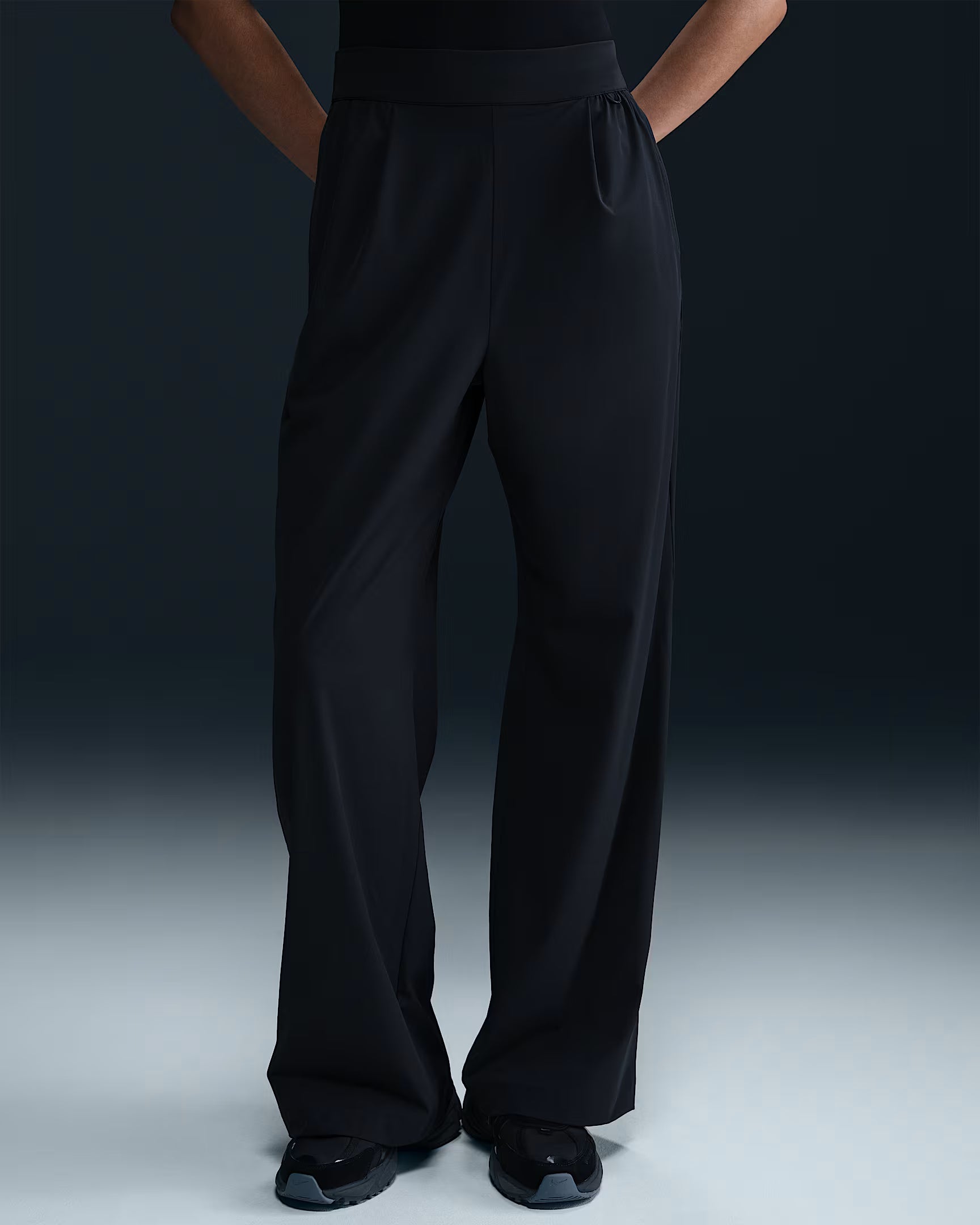 Women's Dri-FIT High-Waisted Loose Wide-Leg Trousers